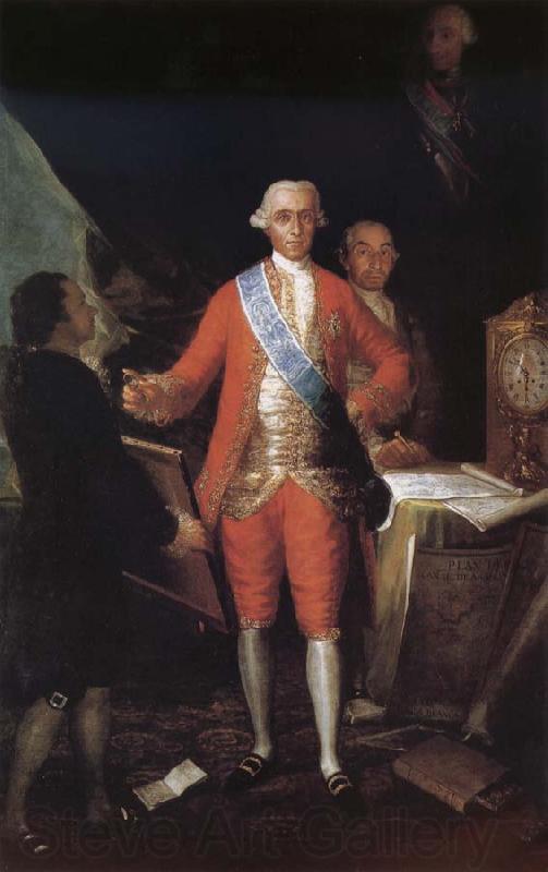Francisco Goya Portrait of the Count of Floridablance and Goya Norge oil painting art